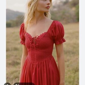 Christy Dawn Red Madeline Dress